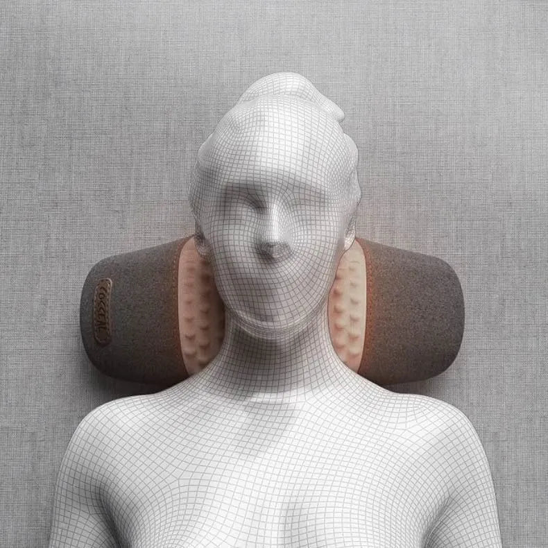 Spine-Assisted Sleep Heating Pillow